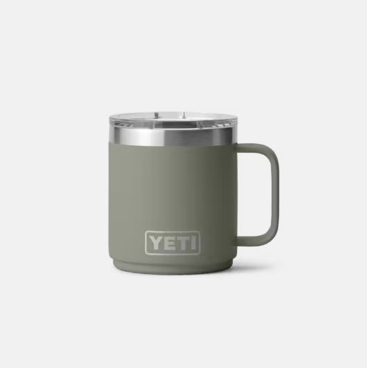 Rambler 10oz Ceramic Lined Mug W/ MS Lid - Pampa Green