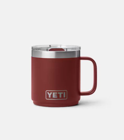 Rambler 10oz Ceramic Lined Mug W/ MS Lid - Stag Red
