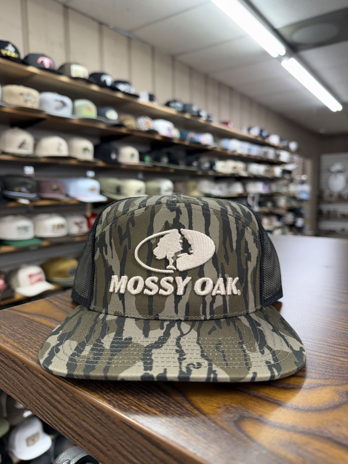 Mossy Oak Bottomland Snapback 7 Panel Hat