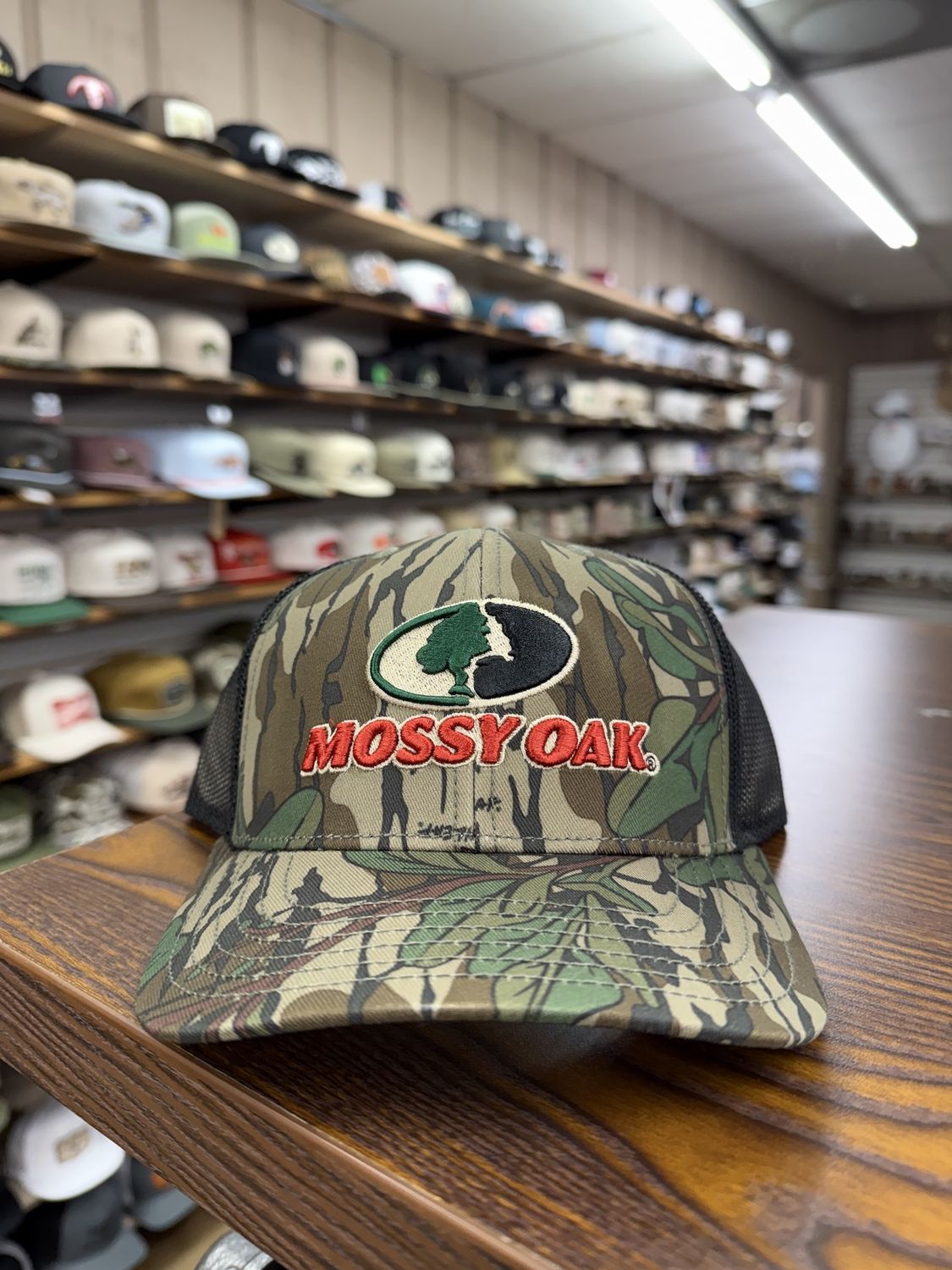 Mossy Oak Greenleaf Trucker Hat