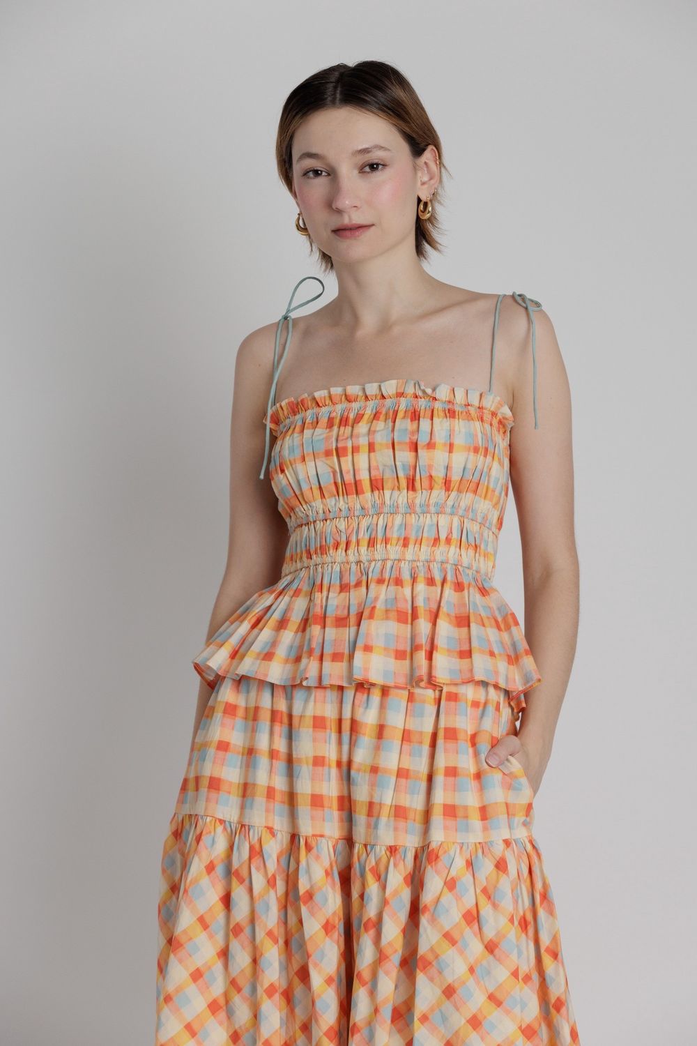 The Briar Plaid Top - Multi