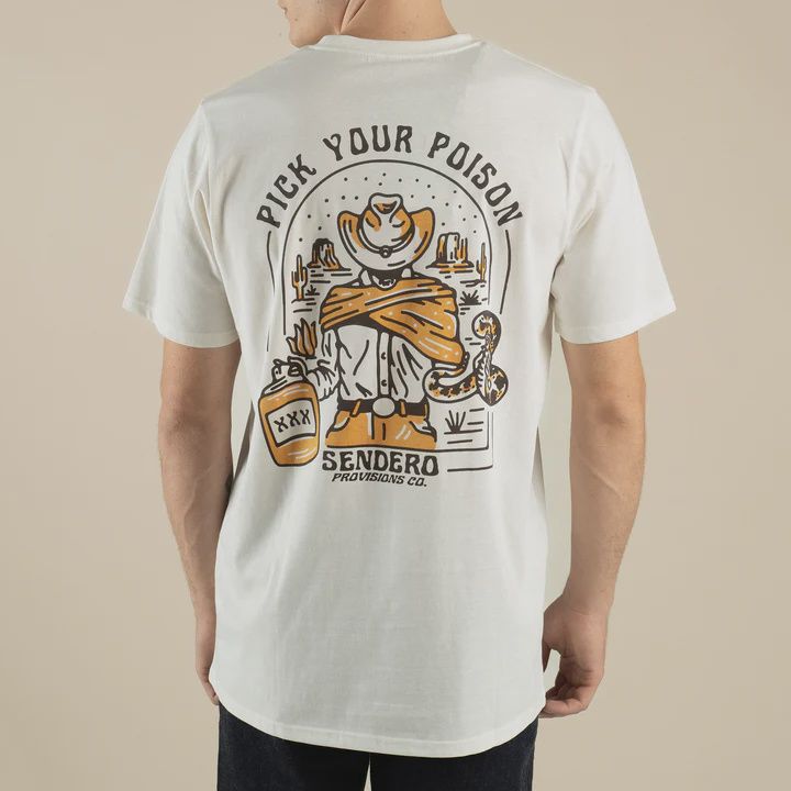 Pick Your Poison Short Sleeve T-Shirt - Vintage White
