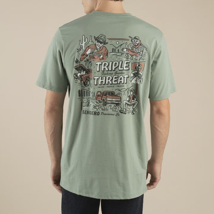 Triple Threat Short Sleeve T-Shirt - Laguna