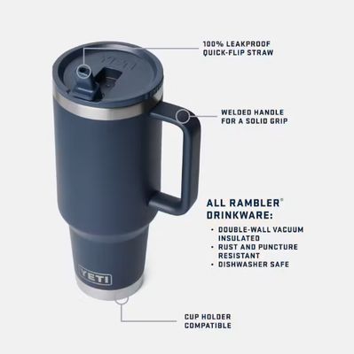 Rambler 40oz Travel Straw Mug - Pampa Green