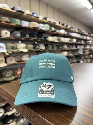 Atlanta Braves Dark Cyan Contemporary Clean Up Hat