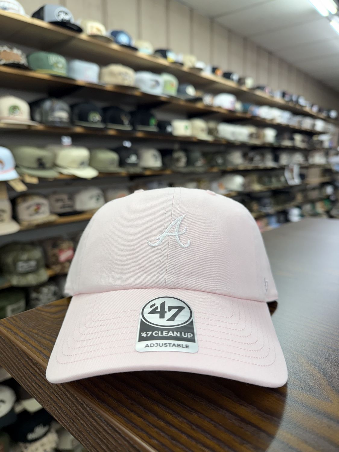 Atlanta Braves Digital Pink Base Runner Ballpark Clean Up Hat