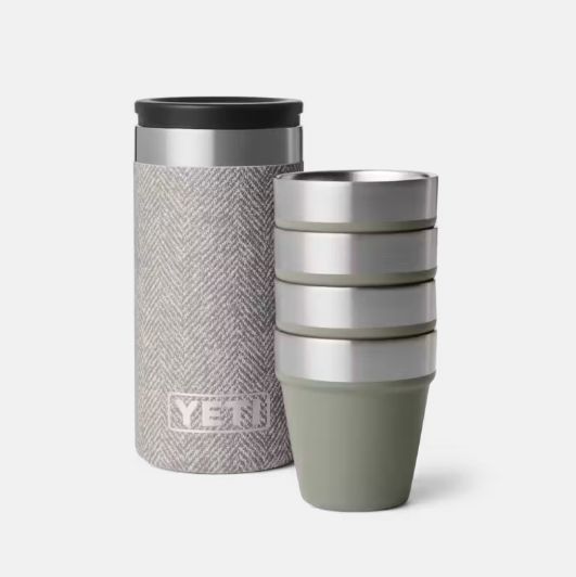 Shot Glasses &amp; Case - Riverhead Green