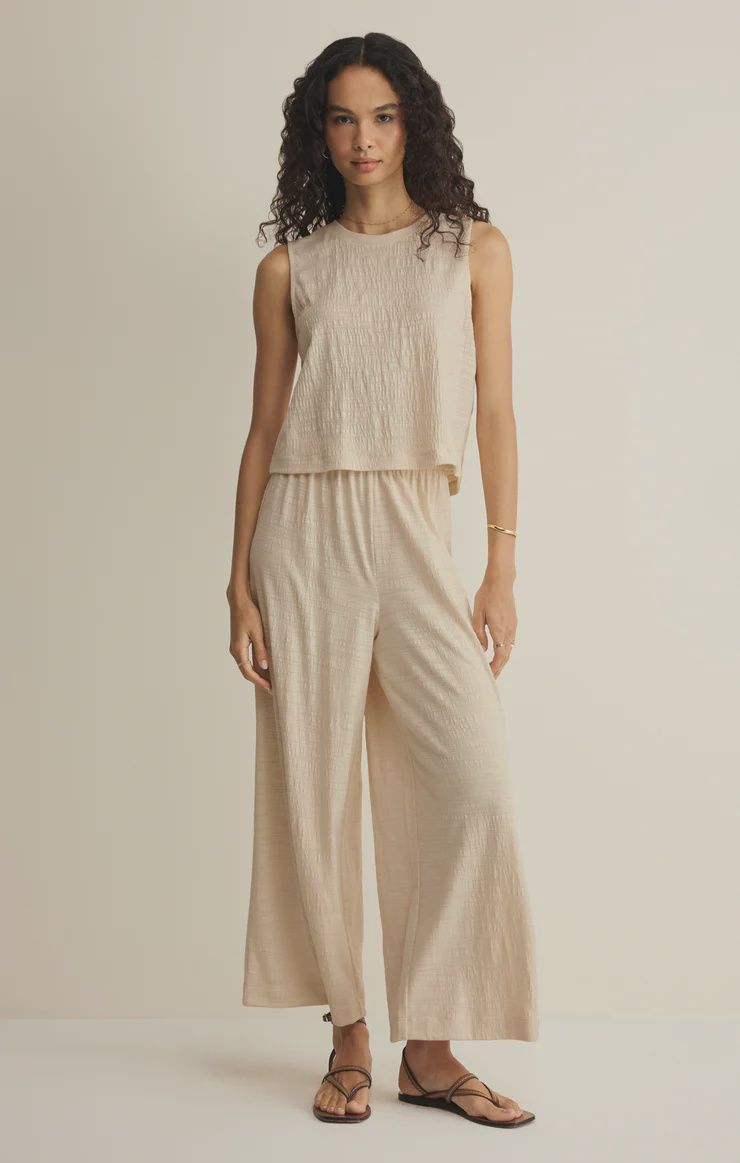 Scout Textured Slub Pant - Whisper White