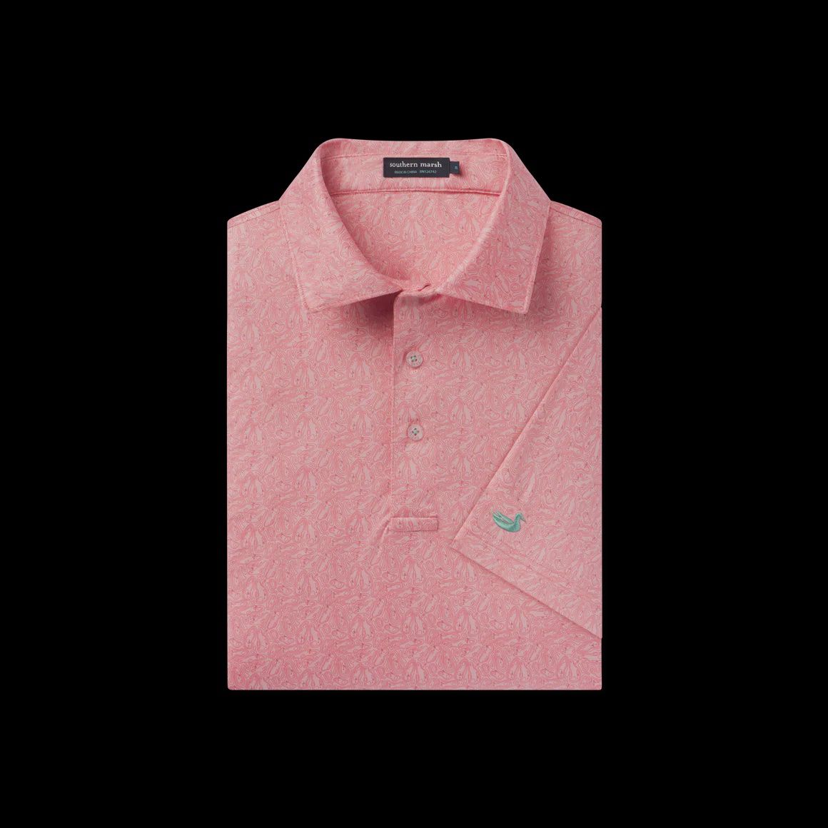 Flyline Performance Polo - Greens In Regulation - Azalea