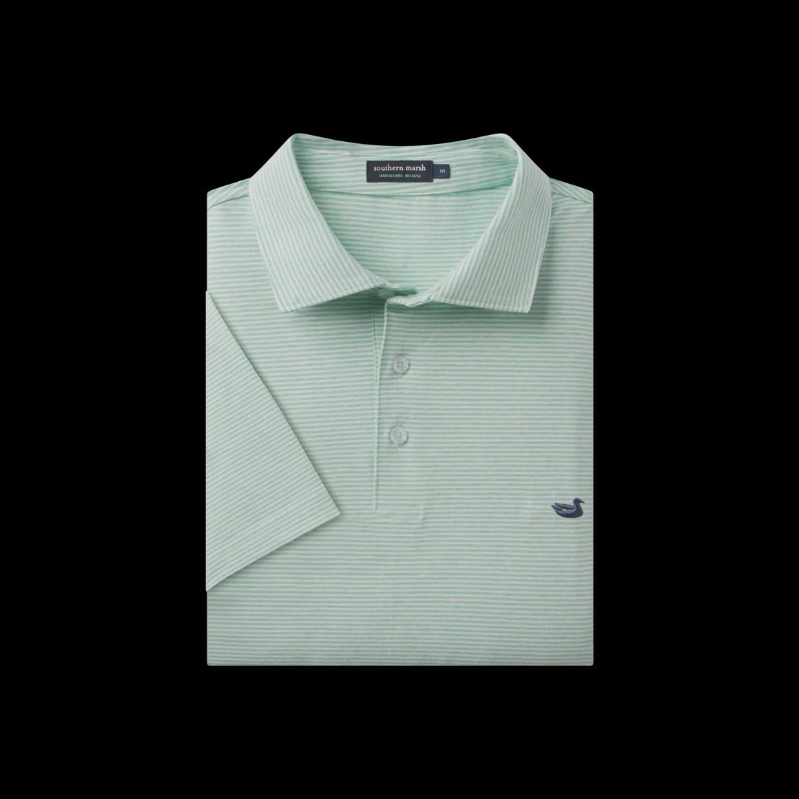 Amagansett Relaxed Polo Stripe - Mint