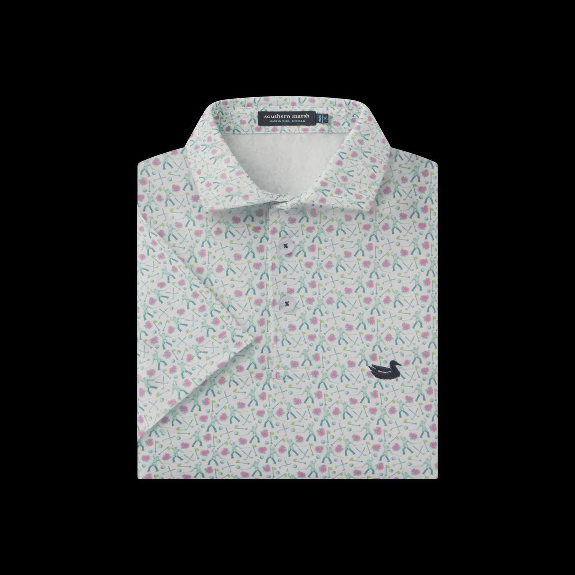 Flyline Performance Polo - Sunday Success - White