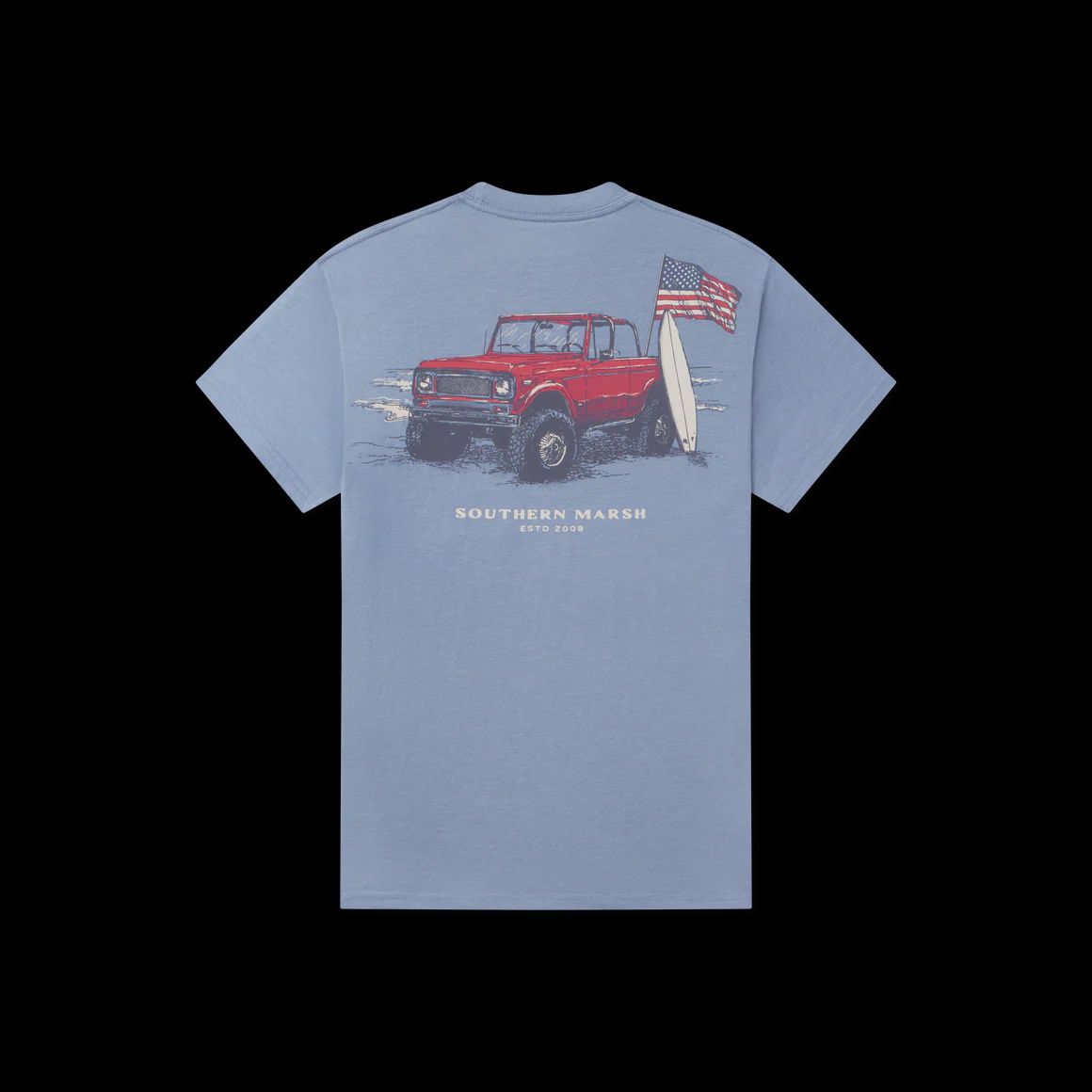 SEAWASH™ Tee - American Beach Rodeo - Washed Blue