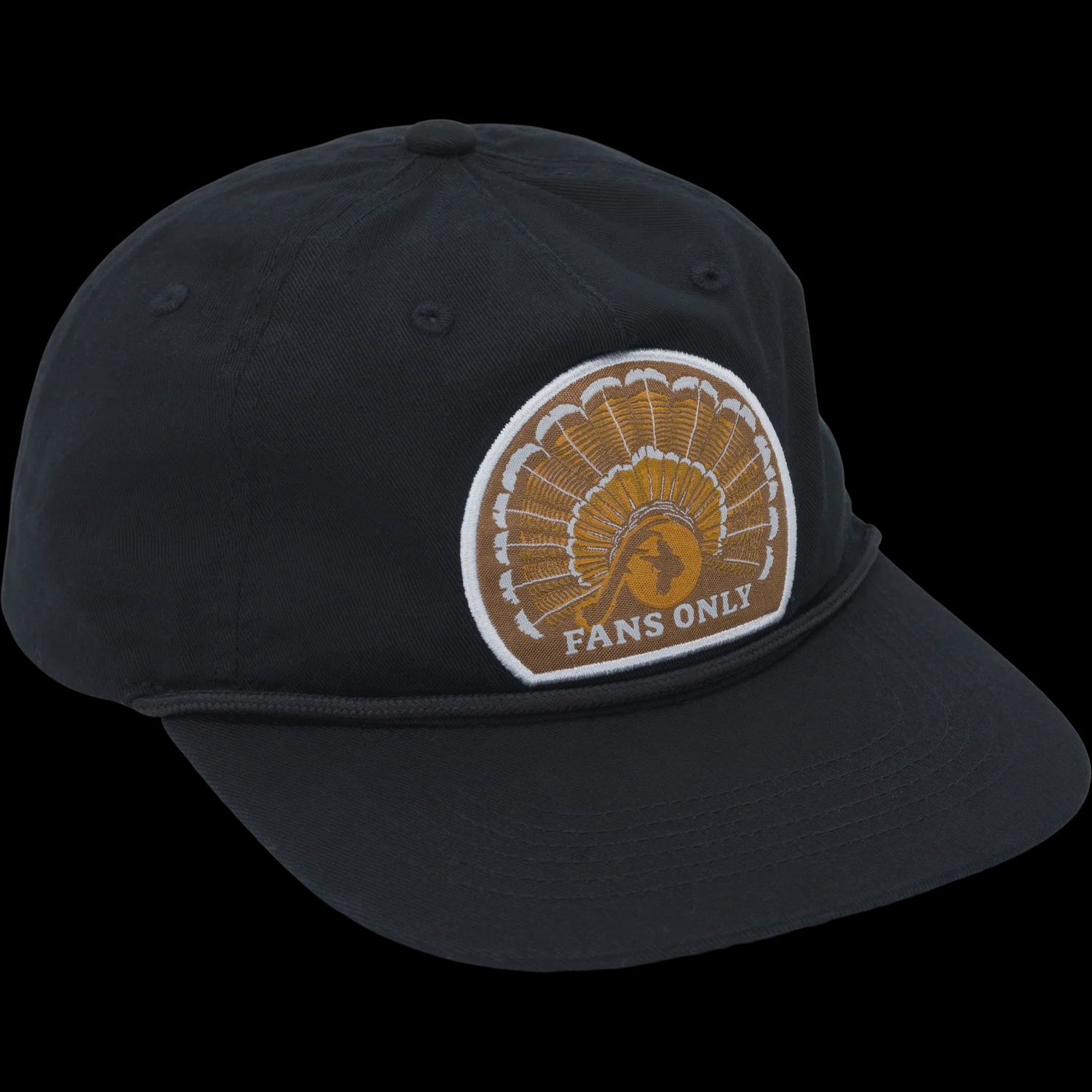 Fans Only Rope Hat - Black