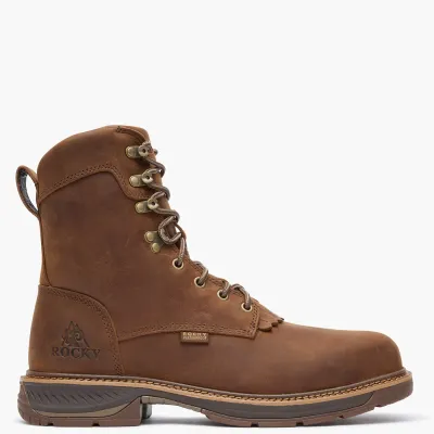 Ride Lite 8" Lace Up Soft Toe Work Boot - Crazy Horse