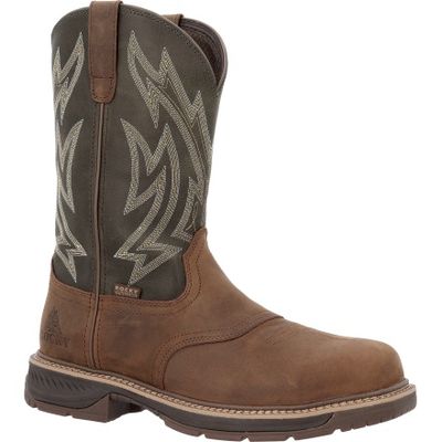 Ride Lite 11" Carbon Toe Work Boot - Crazy Horse/Green