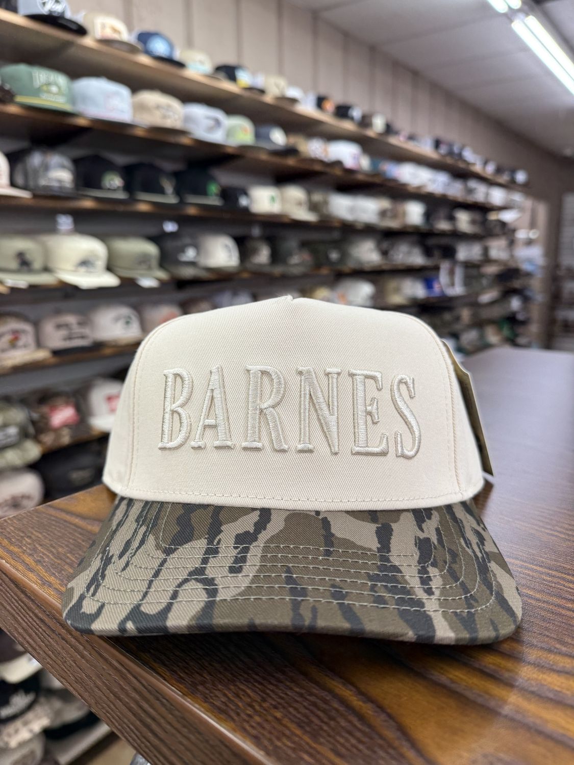 The Ella Snapback Hat - Off White/Bottomland