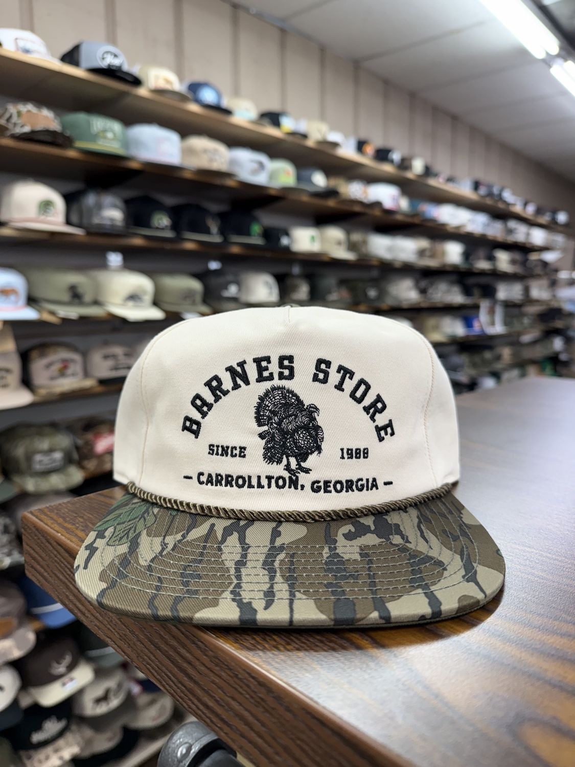 The Full Strut Rope Hat - Cream/Greenleaf