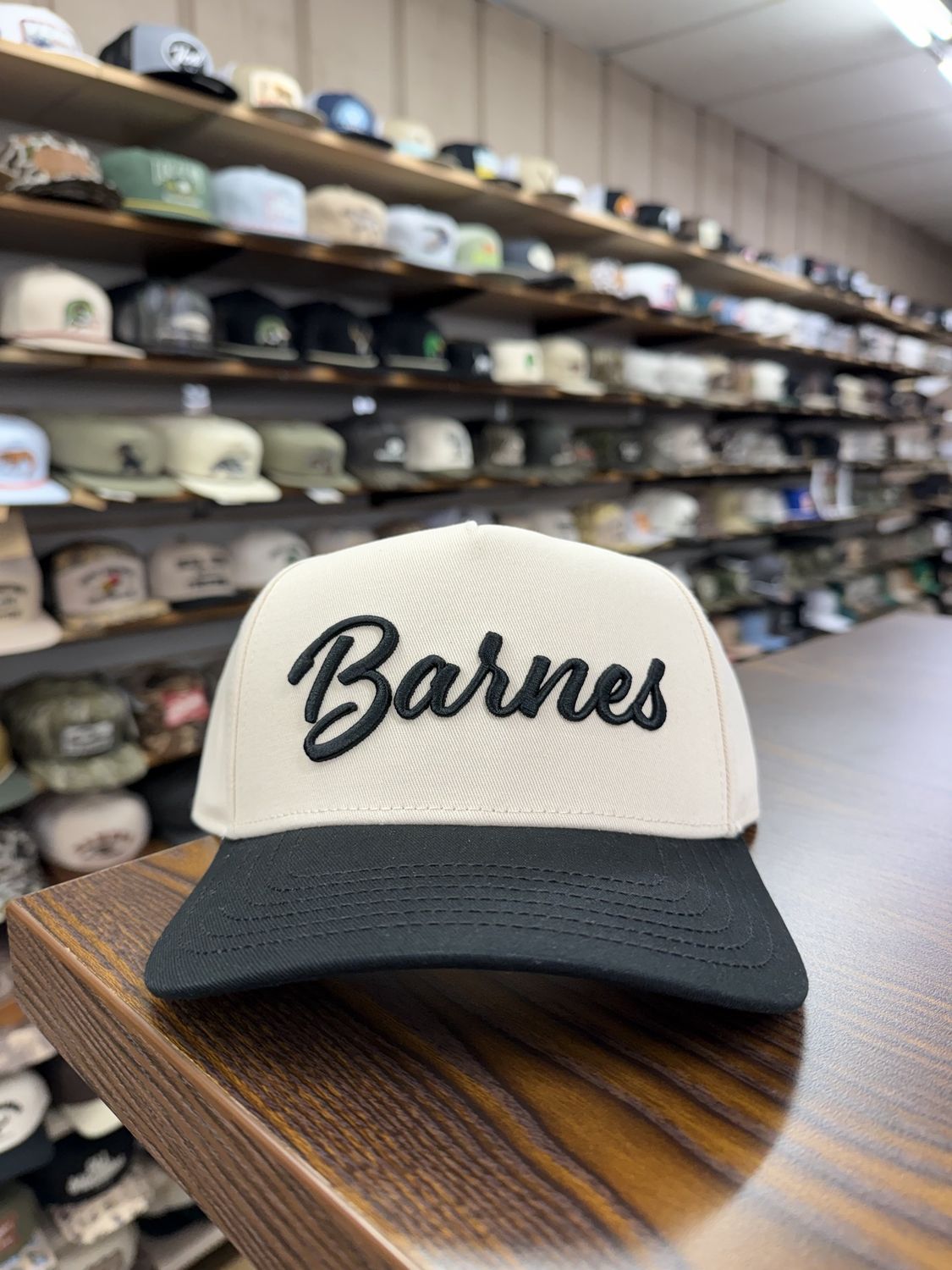 The Signature Snapback Hat - Off White/Black