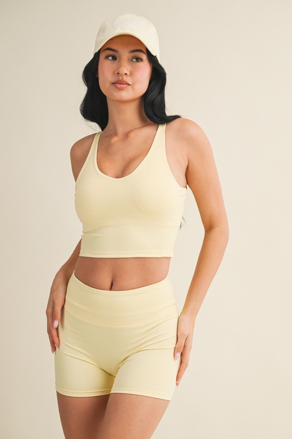 Aligned Performance Cropped Tank Top - Lemon