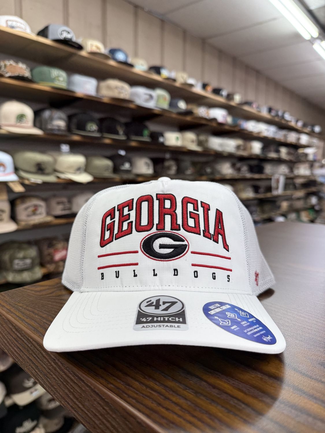 Georgia Bulldogs BRRR Roscoe Mesh Hat- White