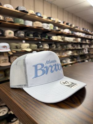 Atlanta Braves Foundation Script Cap - Ice