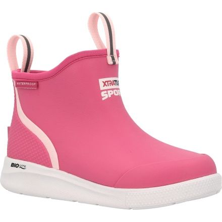 Youth Ankle Deck Boot Sport - Hot Pink