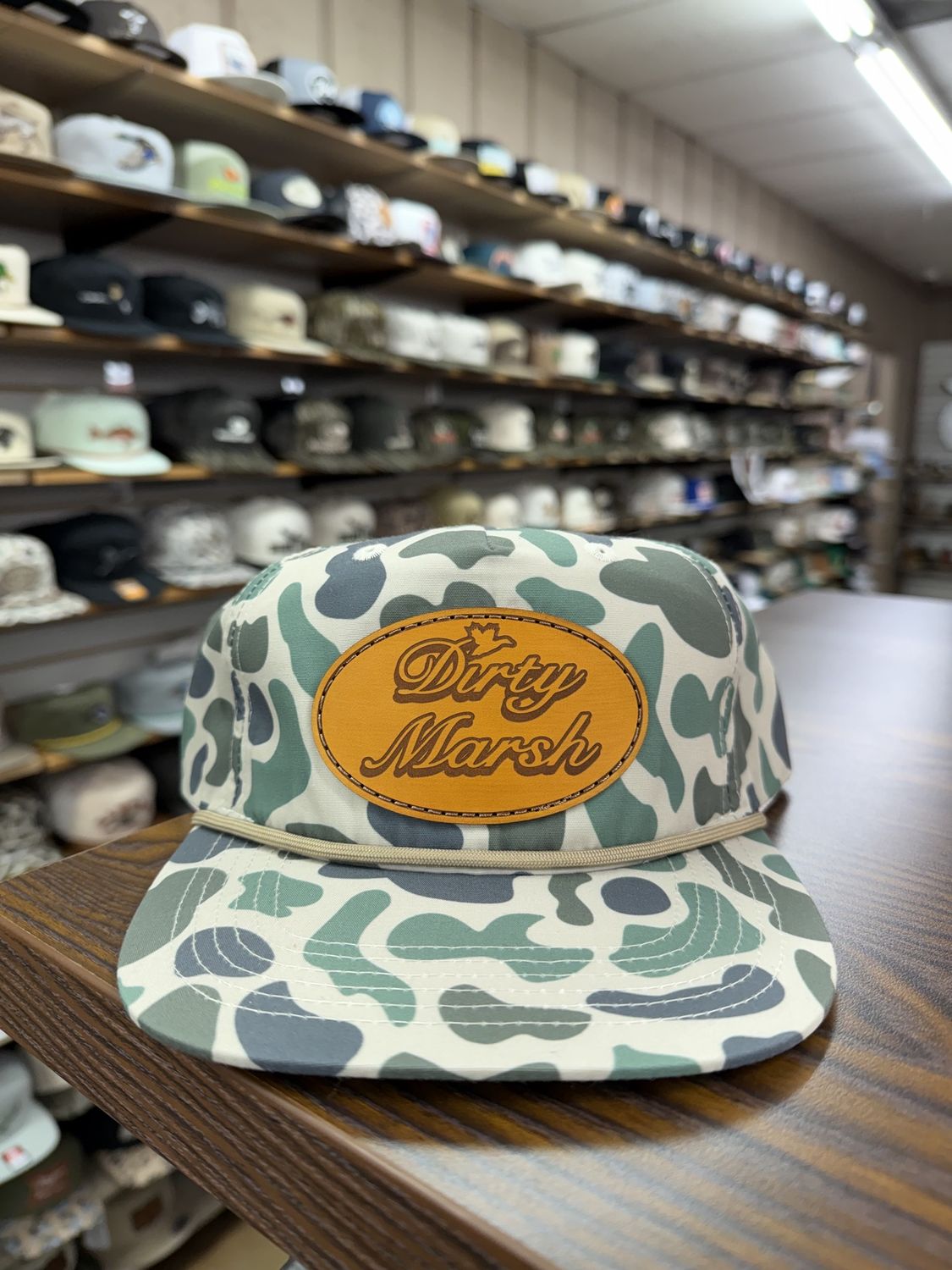 Classic Leather Patch Rope Hat - Marsh