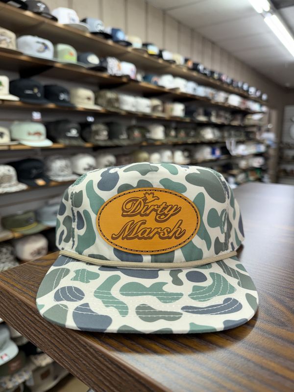 Classic Leather Patch Rope Hat - Marsh