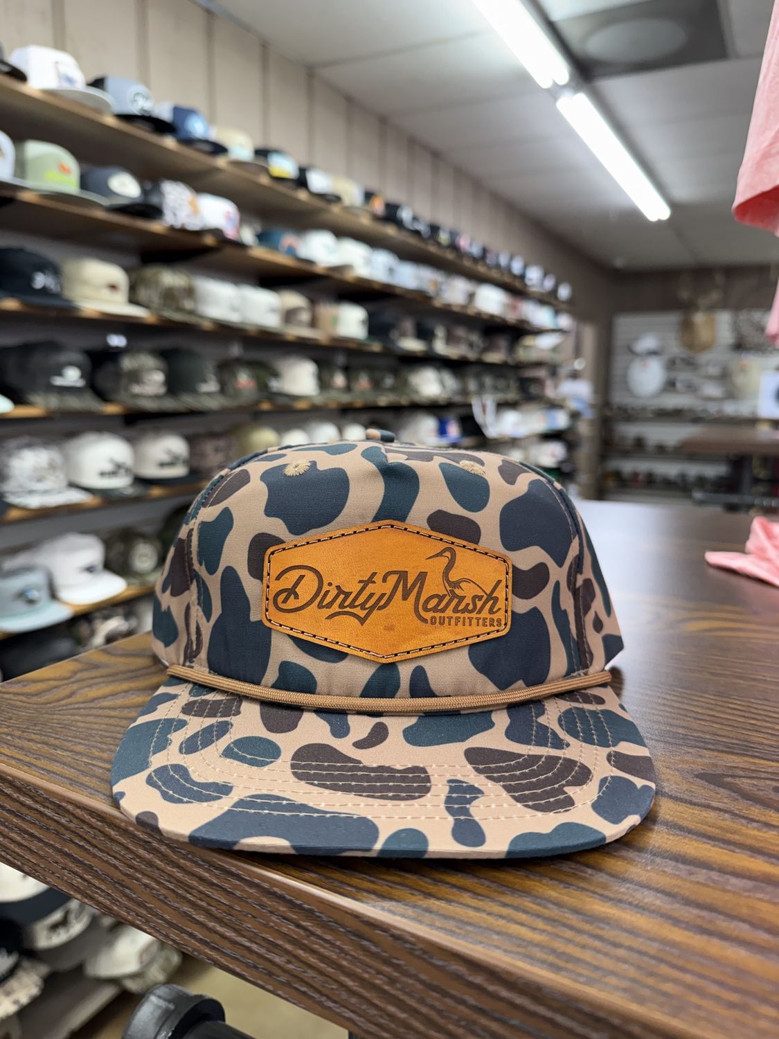 Shoreline Leather Patch Rope Hat - Delta