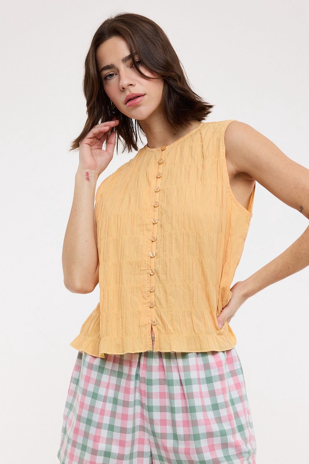 Summer Sleeveless Top - Melon