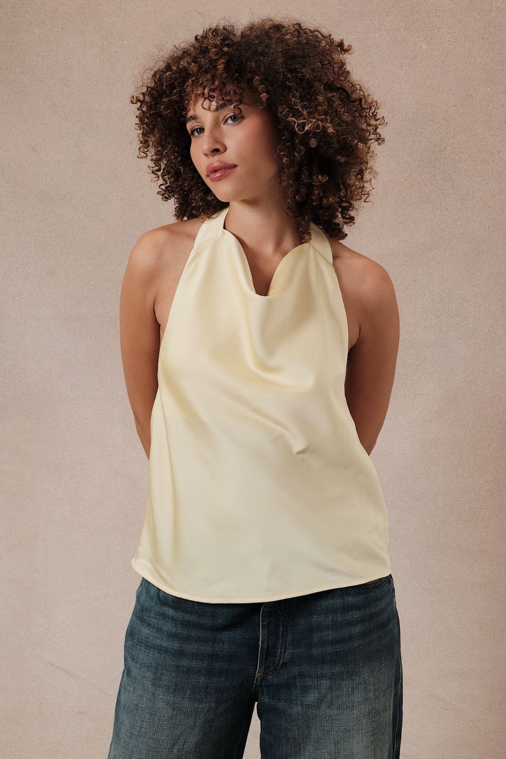 Lennon Sleeveless Top - Lemon