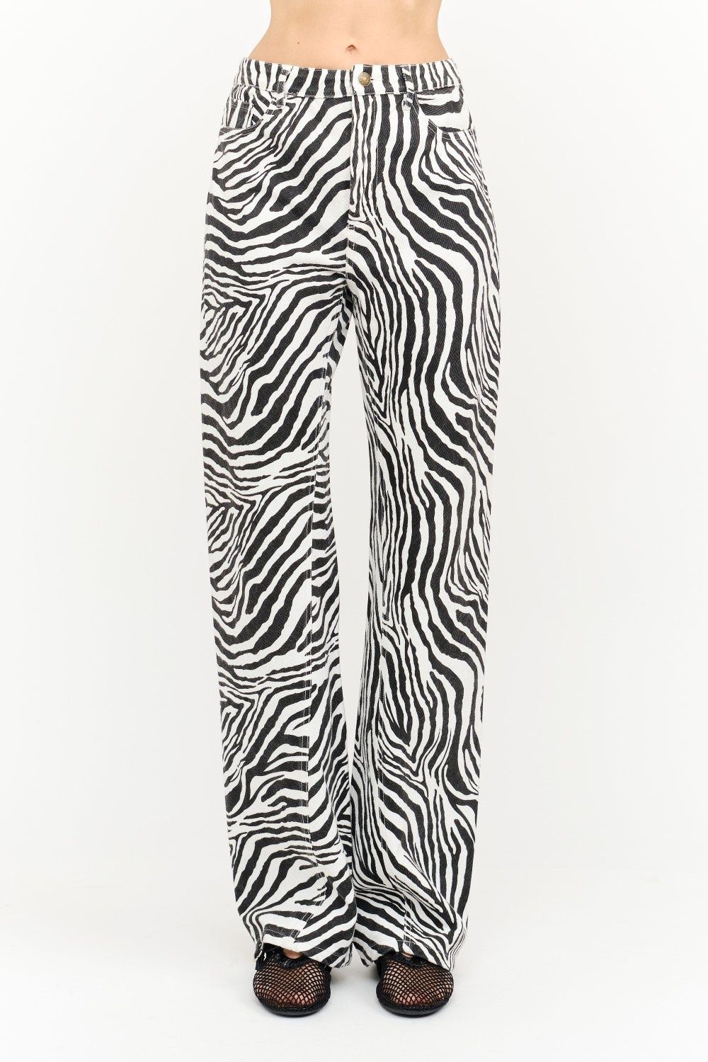 Simone Zebra Print Pants - Zebra
