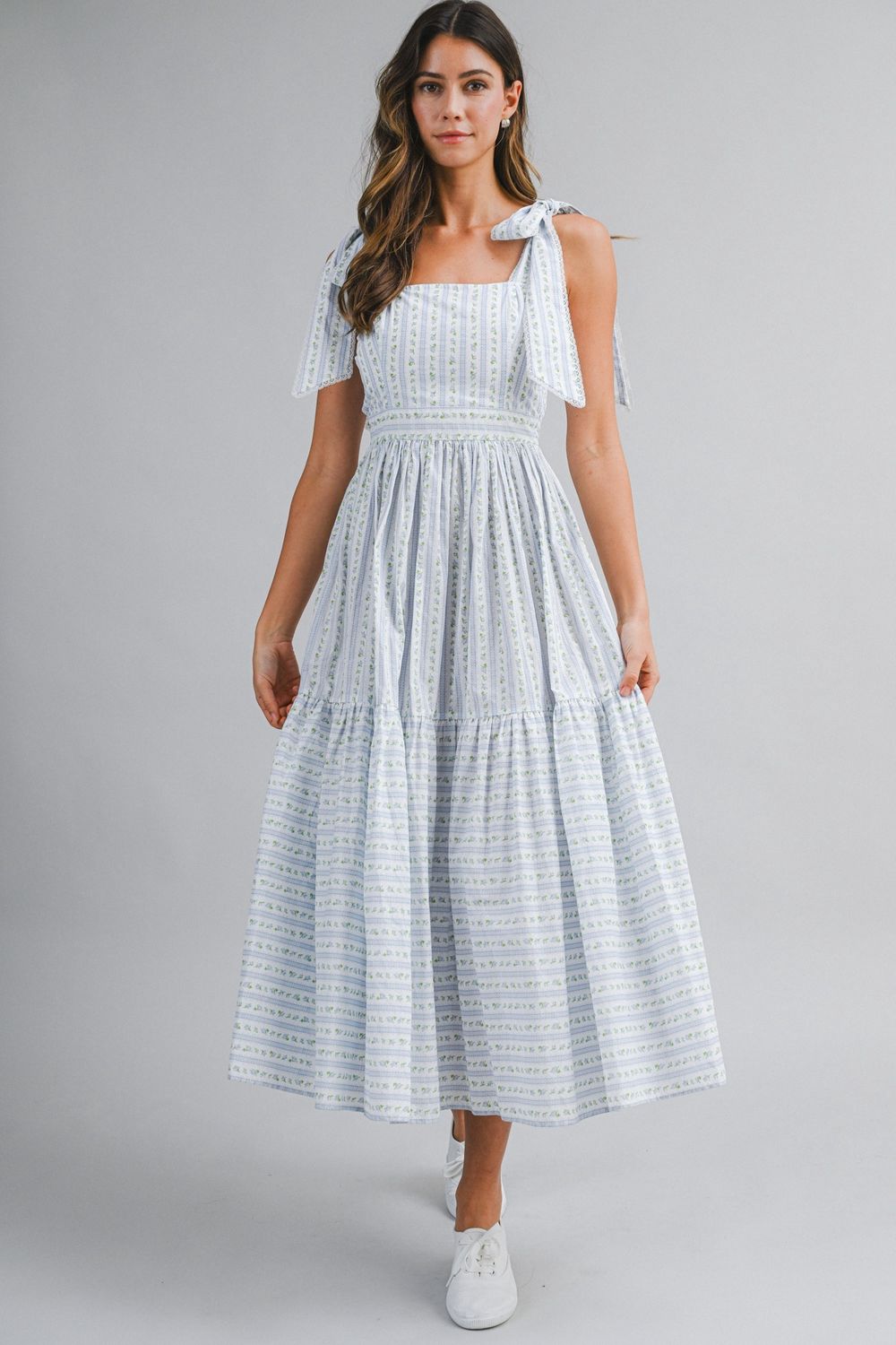 Elsie Sleeveless Maxi Dress - Blue