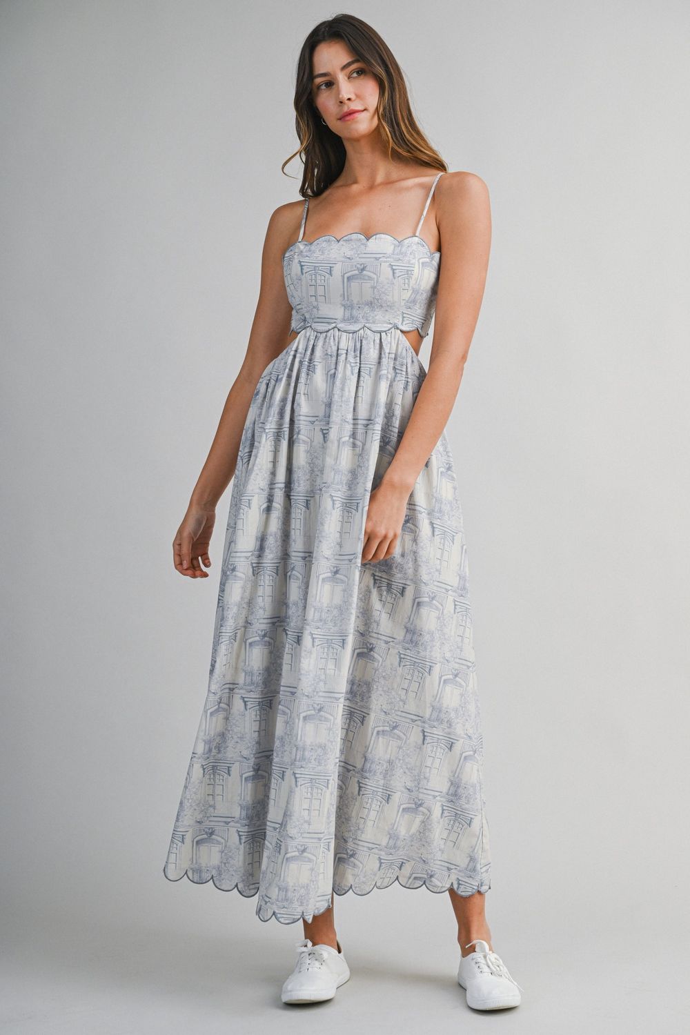 Brielle Sleeveless Maxi Dress - Blue