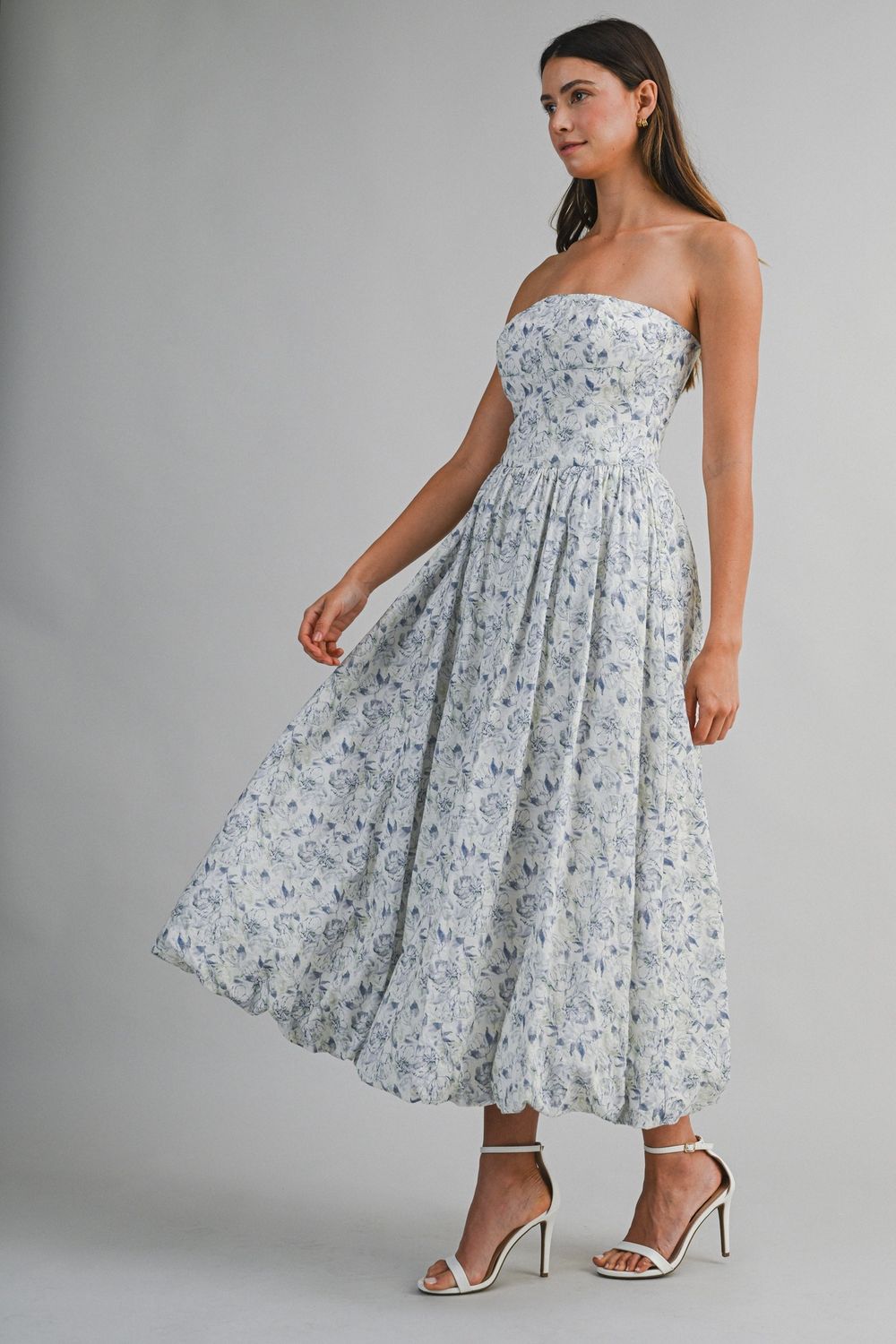 Delaney Sleeveless Maxi Dress - Blue Multi