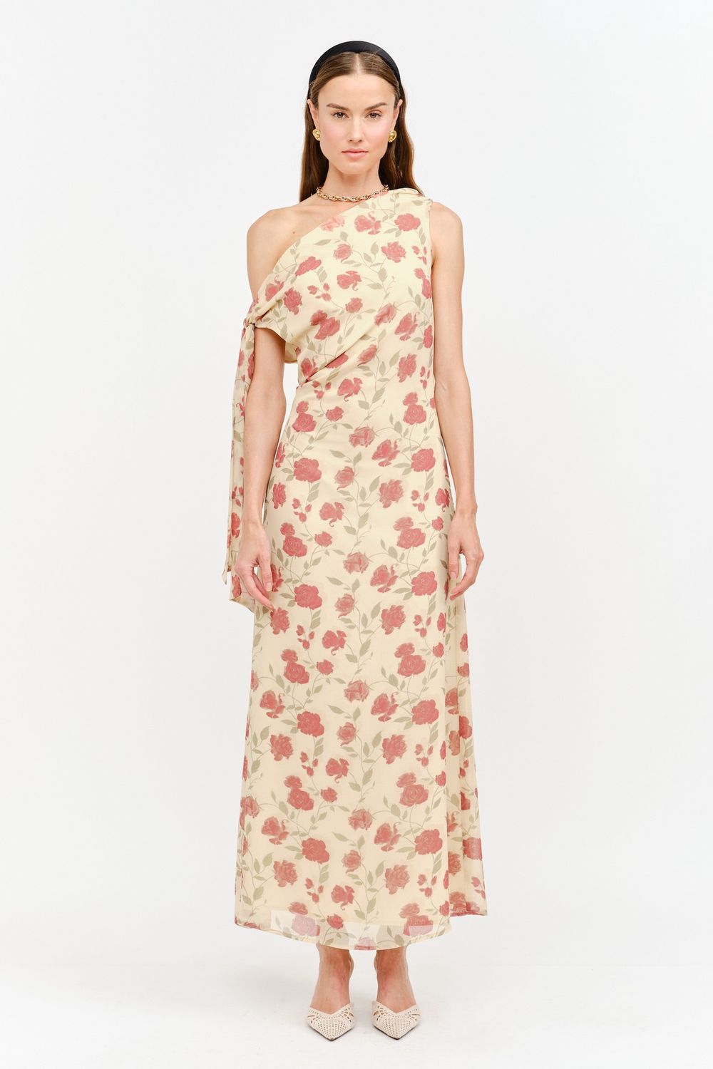 Autumn Floral Dress - Yellow