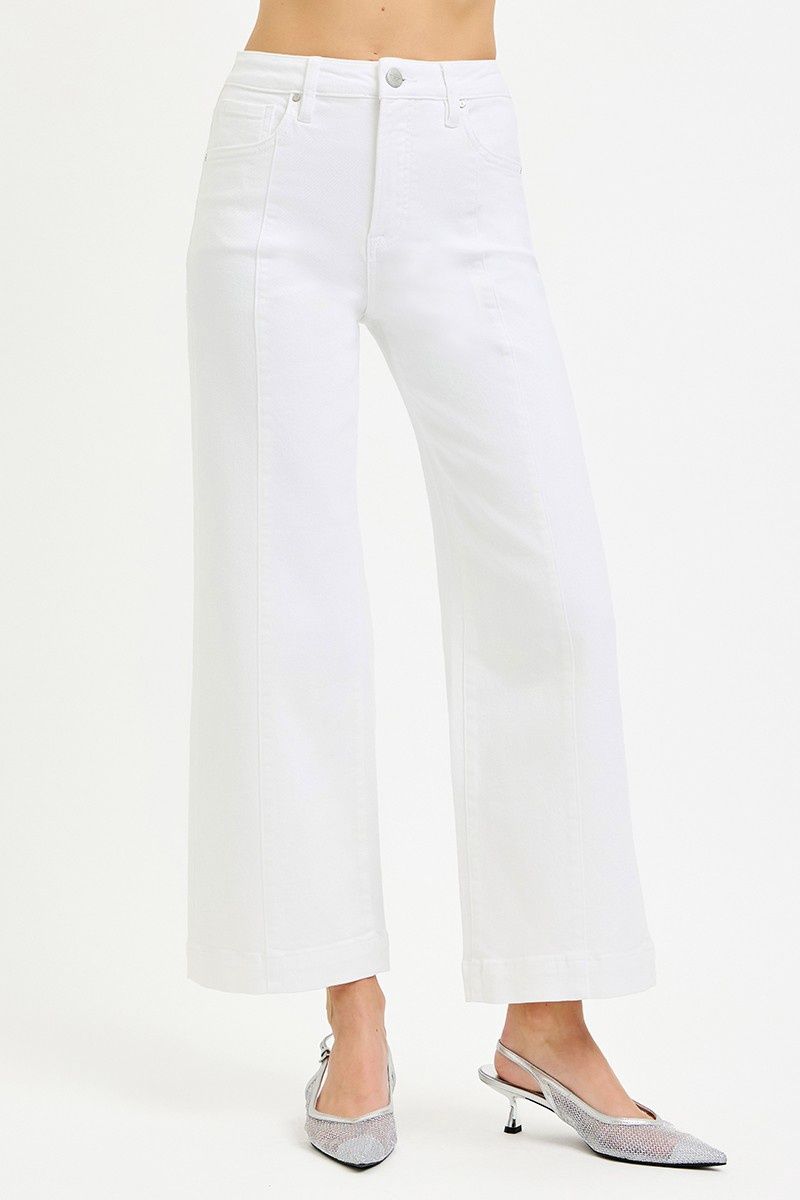 Sabrina High-Rise Cropped Jeans - White