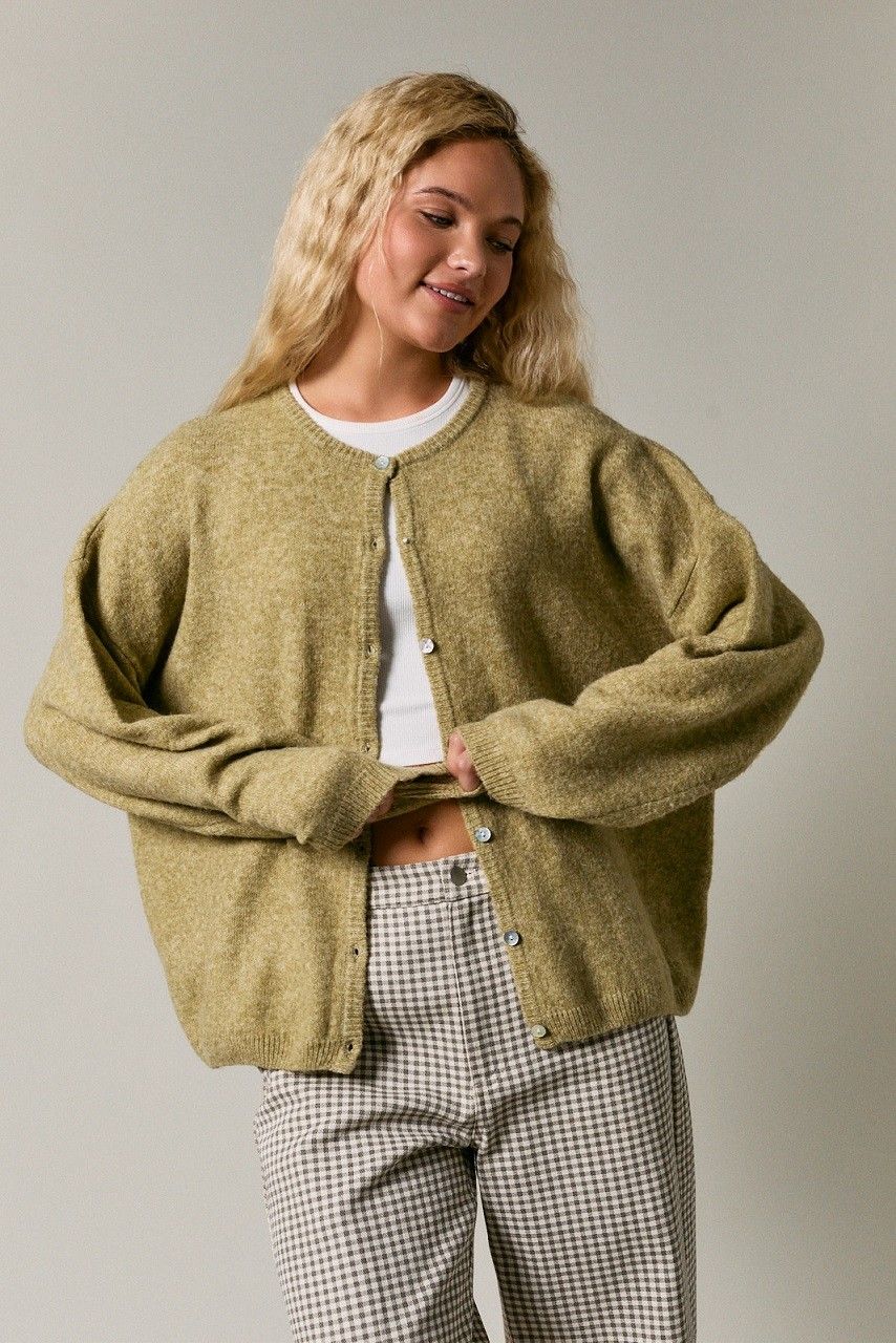 Just Believe Sweater Cardigan - Olive