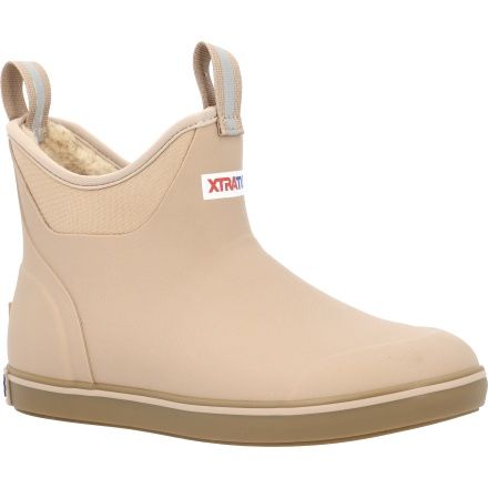 Women's Fleece Lined Ankle Deck Boot - Warm Taupe