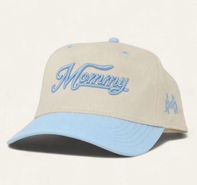 Mommy Trucker Hat - Retro Powder Blue/Natural
