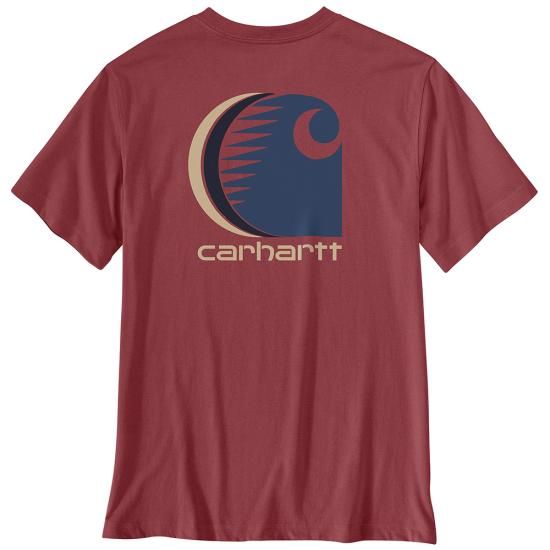 Men's Irvine Relaxed C Logo T-Shirt - Amber Terrain Heather