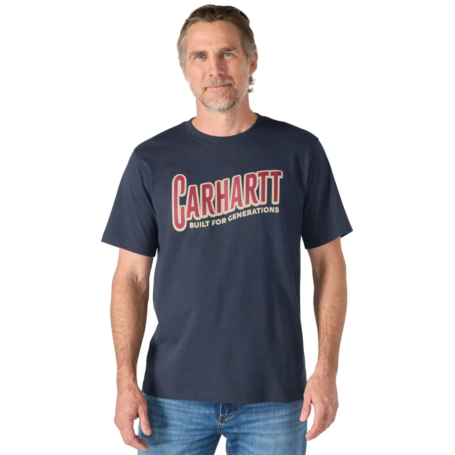 Men's Irvine Relaxed Generations Short Sleeve T-Shirt - Navy