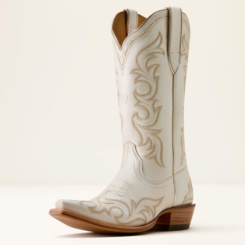 Women's Hazen X Toe Western Boot - Ivory Pearl