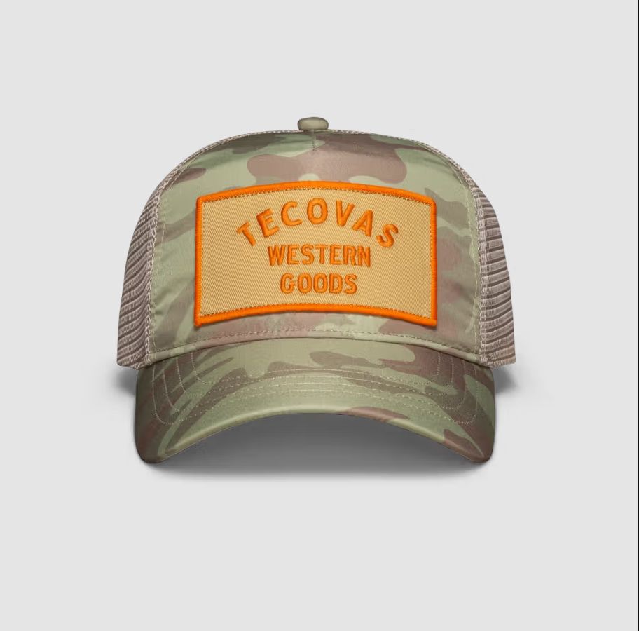 Western Goods Five-Panel Low Profile Hat - Khaki/Camo
