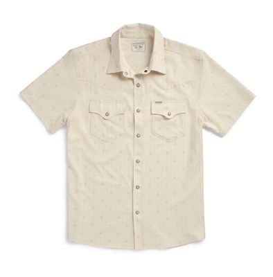 Men's Performance Western Pearl Snap Short Sleeve - Light Sand/Multi