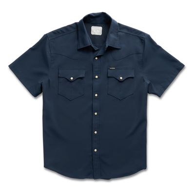 Men's Performance Western Pearl Snap Short Sleeve - Navy