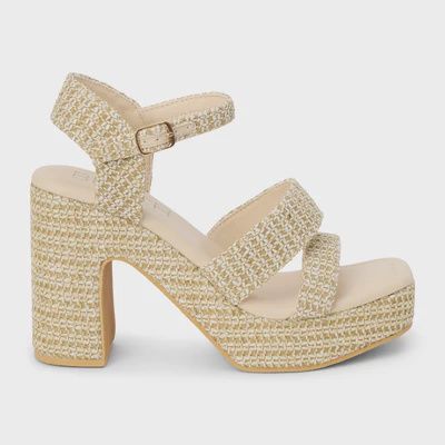 Alessia Platform Heel - Beige