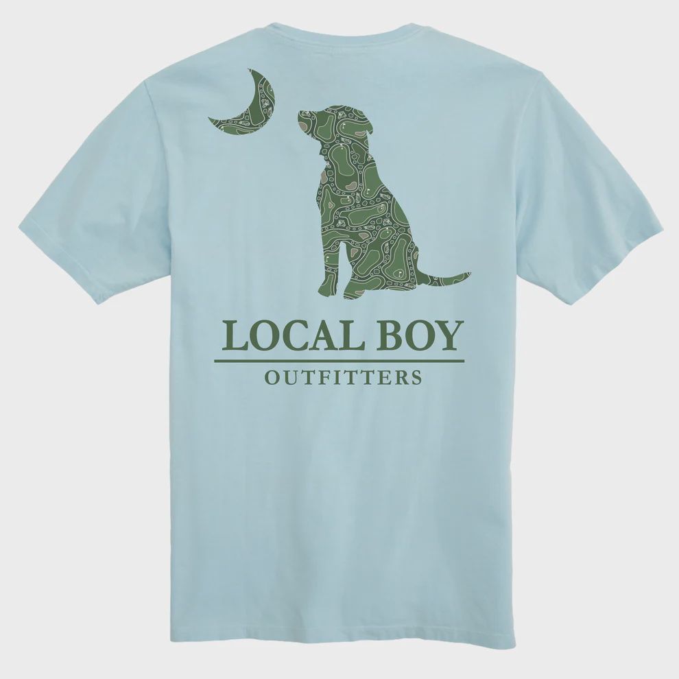Par 3 Dog &amp; Moon Short Sleeve Tee - Chambray