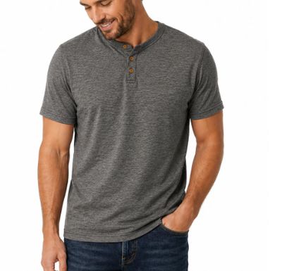 CC Henley Short Sleeve T-Shirt - Stone