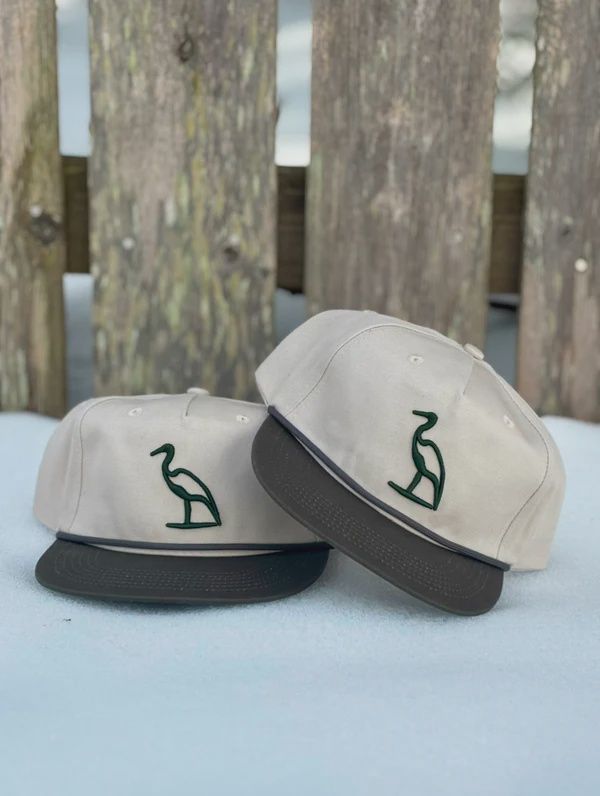 Heron Embroidered Rope Hat - Lowcountry